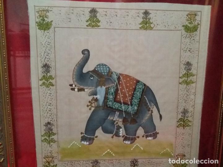 Arte: Cuadro de seda pintada a mano. - Foto 5