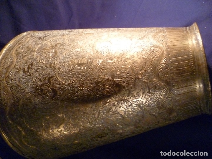 Arte: Jarr&oacute;n asi&aacute;tico de bronce tallado - Foto 6