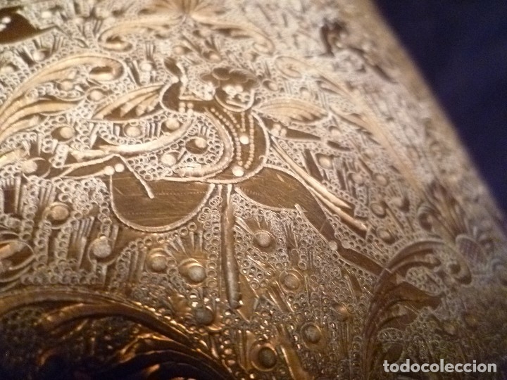 Arte: Jarr&oacute;n asi&aacute;tico de bronce tallado - Foto 10