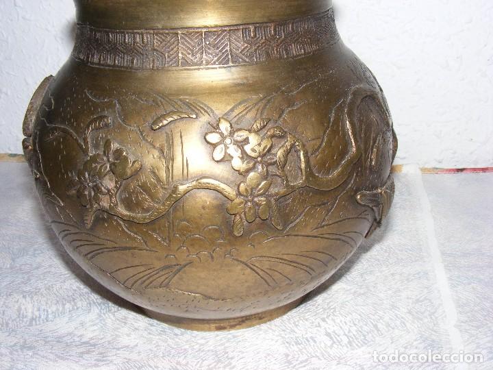 Arte: PAREJA JARRONES BRONCE CHINOS - Foto 10