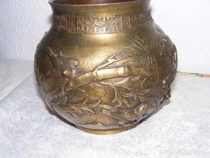 Arte: PAREJA JARRONES BRONCE CHINOS - Foto 11