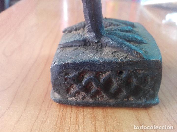 Arte: Gallo bronce Benin 30cm - Foto 4