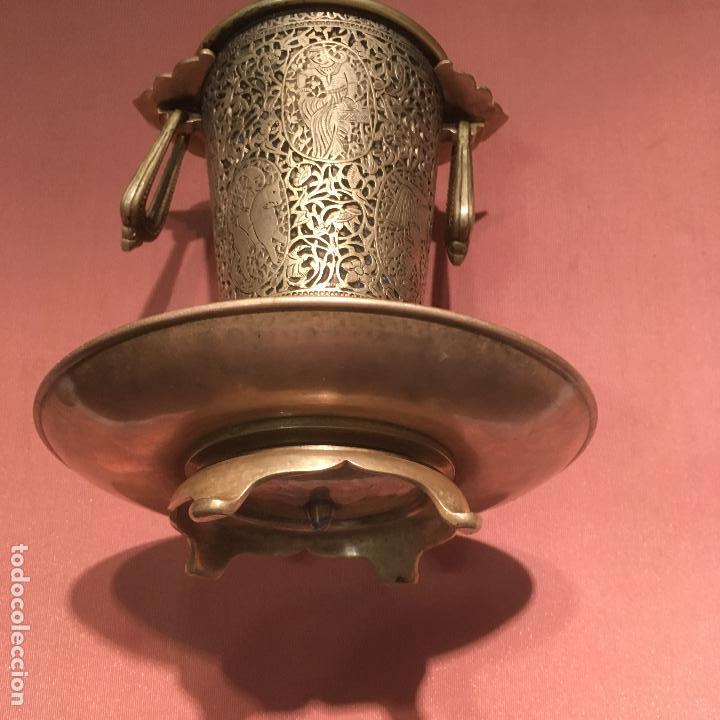 Arte: Vaso de bronce cincelado - Foto 4