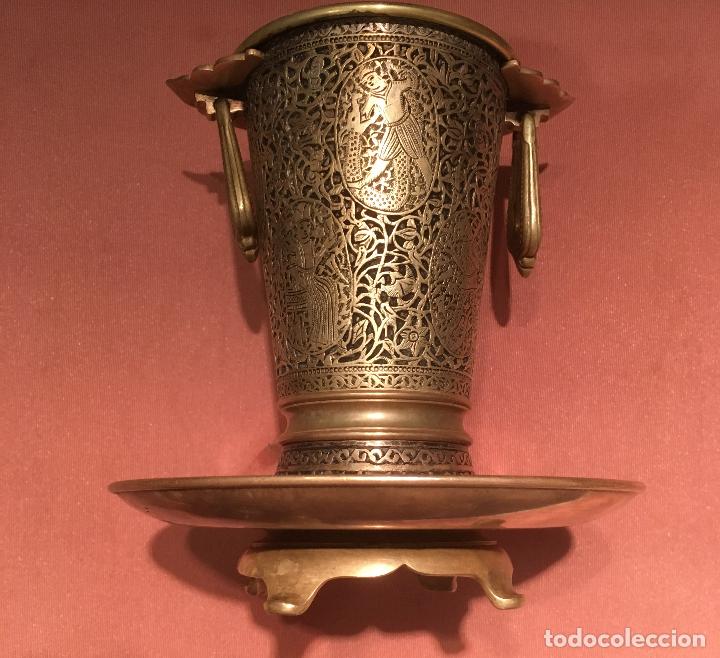 Arte: Vaso de bronce cincelado - Foto 5