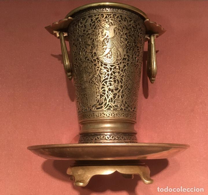 Arte: Vaso de bronce cincelado - Foto 6