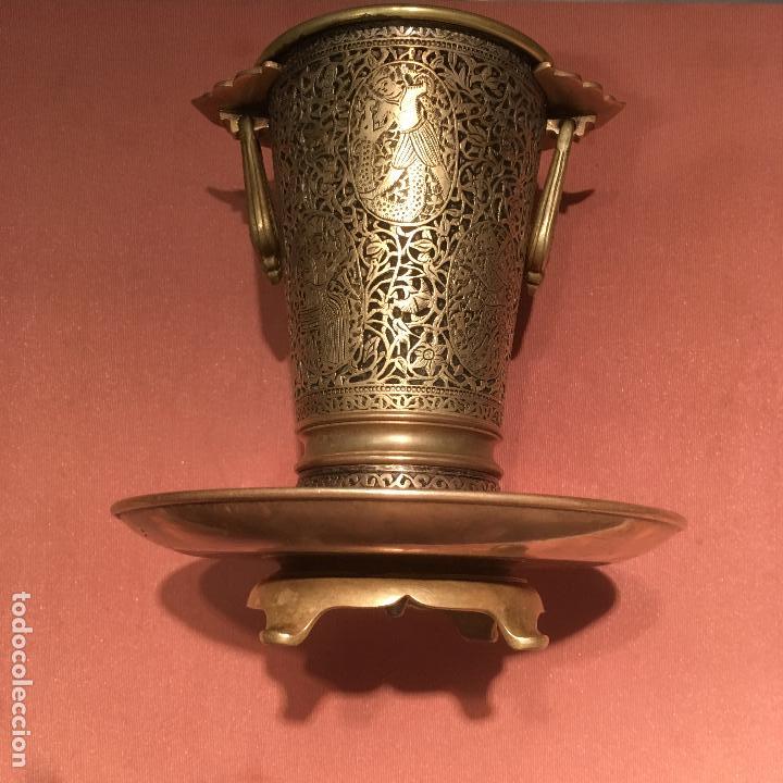 Arte: Vaso de bronce cincelado - Foto 7