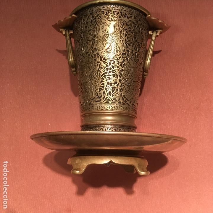 Arte: Vaso de bronce cincelado - Foto 8