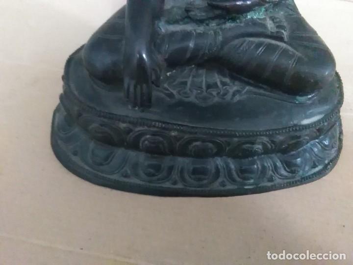 Arte: Buda de metal ( bronce) 23 x 18 ctms - Foto 4