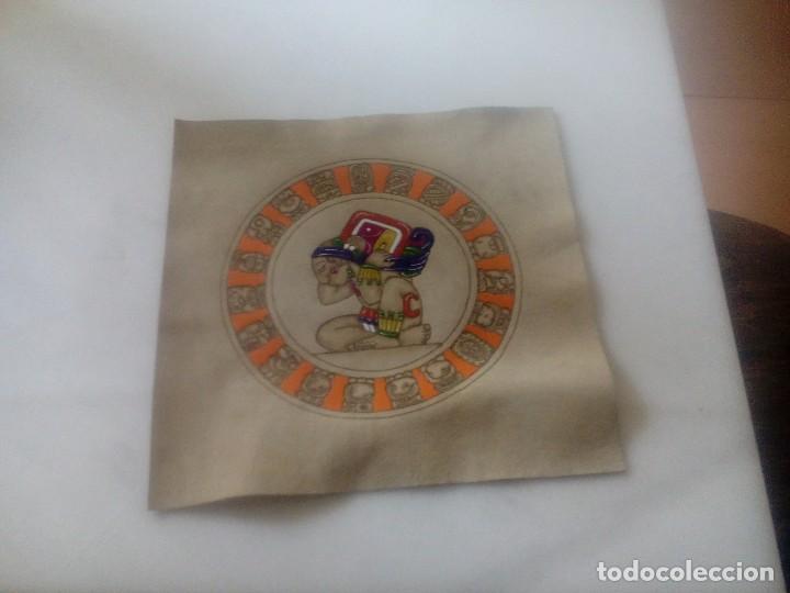 Arte: Calendario Maya en piel - Foto 1