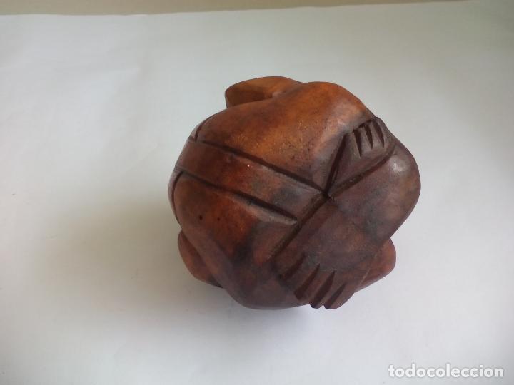 Arte: TALLA DE MADERA DE EL LLANTO DE BUDA - Foto 2
