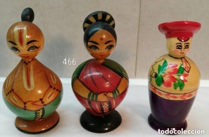 Arte: Tres figuras de madera - Foto 1