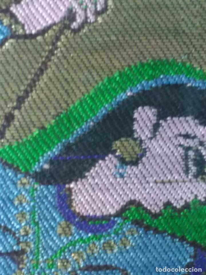 Arte: CUADRO TEXTIL EN MARCO DE MADERA, ORIGEN INDIO - Foto 7