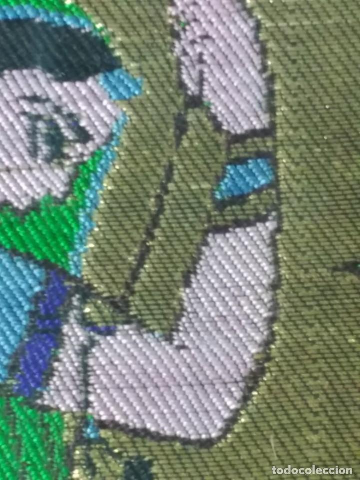 Arte: CUADRO TEXTIL EN MARCO DE MADERA, ORIGEN INDIO - Foto 8