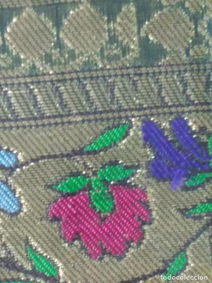 Arte: CUADRO TEXTIL EN MARCO DE MADERA, ORIGEN INDIO - Foto 9