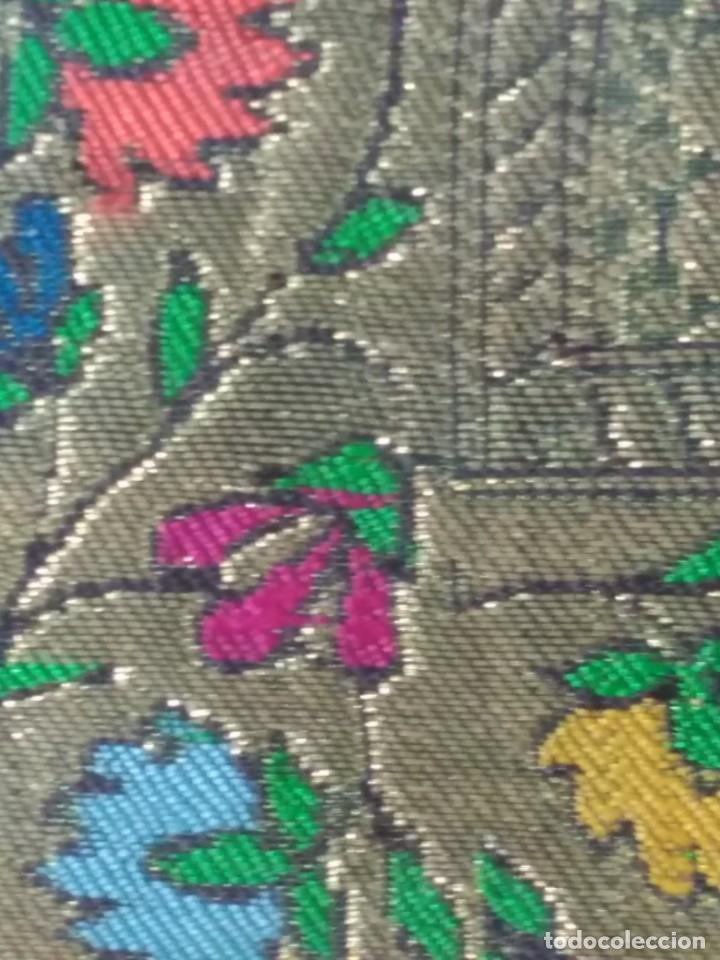 Arte: CUADRO TEXTIL EN MARCO DE MADERA, ORIGEN INDIO - Foto 10