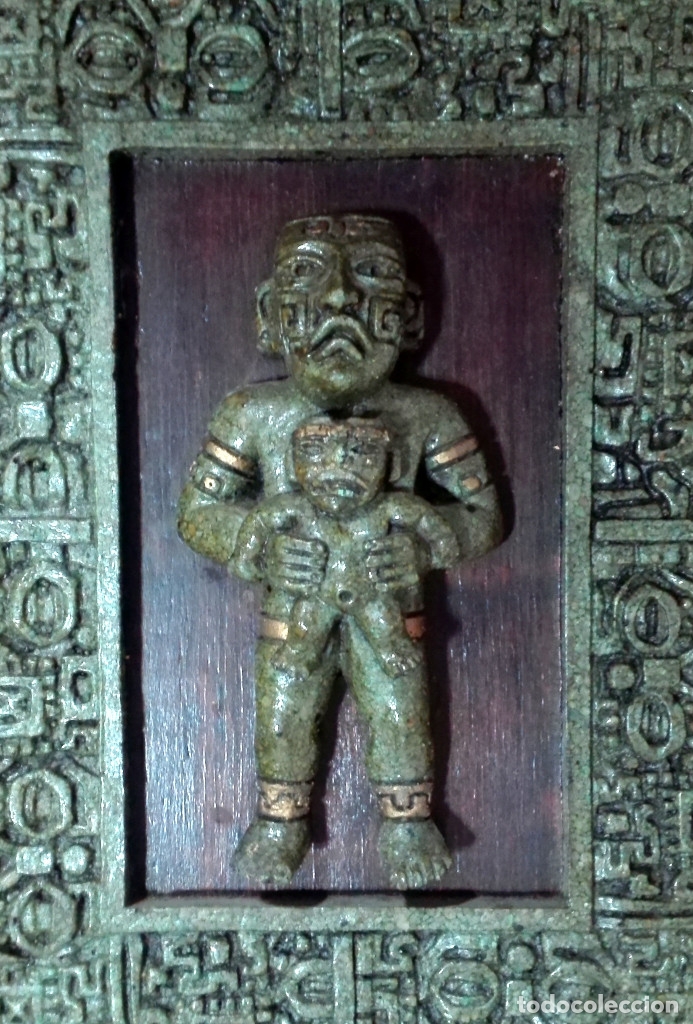 Arte: RELIEVE AZTECA DE MALAQUITA - Foto 6