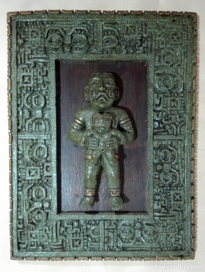 Arte: RELIEVE AZTECA DE MALAQUITA - Foto 8