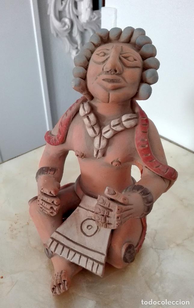 Arte: FIGURA AZTECA TERRACOTA - Foto 1