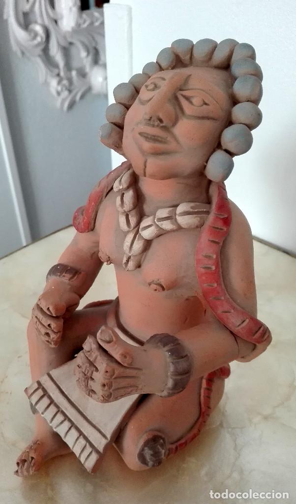 Arte: FIGURA AZTECA TERRACOTA - Foto 2