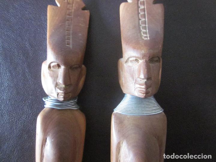 Arte: PAR DE CUBIERTOS AFRICANOS - Foto 1