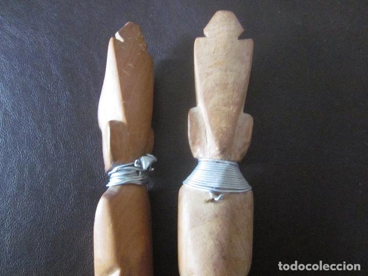 Arte: PAR DE CUBIERTOS AFRICANOS - Foto 4