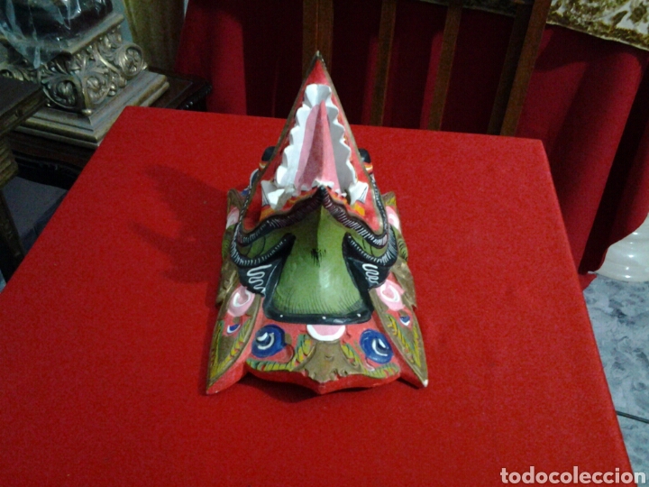 Arte: Mascara de drag&oacute;n en madera - Foto 6