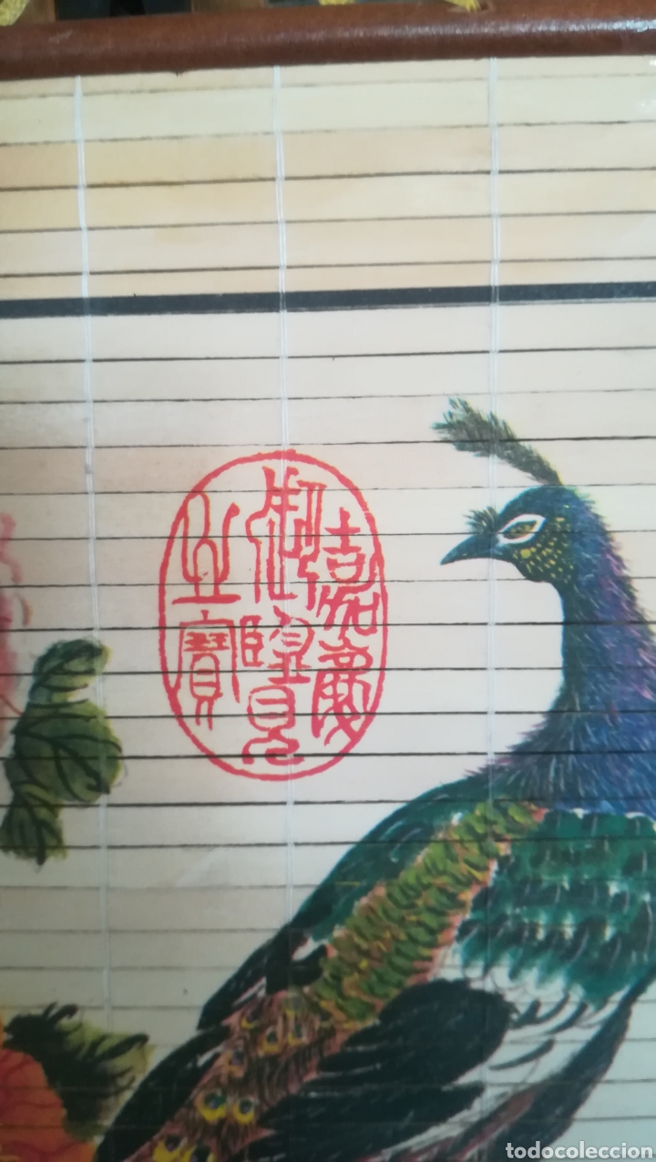 Arte: Antiguo cuadro oriental de bamb&uacute; - Foto 3
