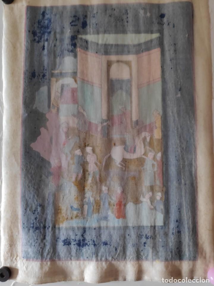 Arte: Tapiz de seda indio - Foto 2