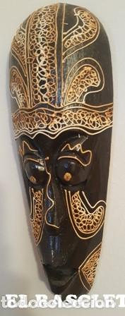 Arte: MASCARA TALLADA A MANO EN MADERA - Foto 3