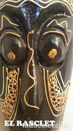 Arte: MASCARA TALLADA A MANO EN MADERA - Foto 6
