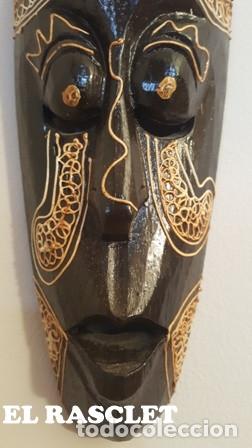 Arte: MASCARA TALLADA A MANO EN MADERA - Foto 7