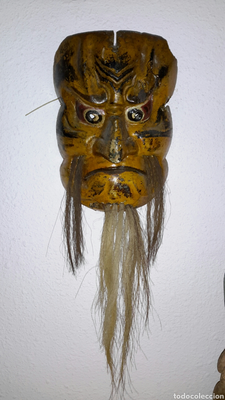 Arte: M&Aacute;SCARA JAPONESA. MADERA - Foto 2