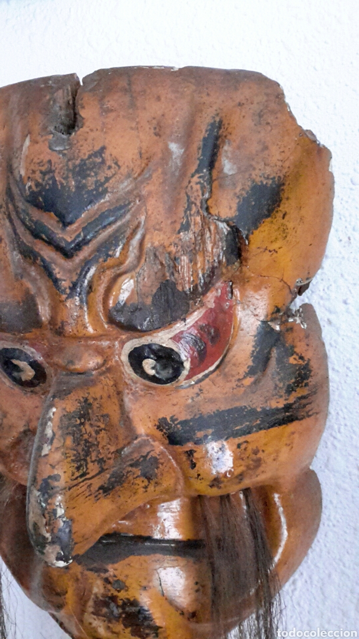 Arte: M&Aacute;SCARA JAPONESA. MADERA - Foto 3