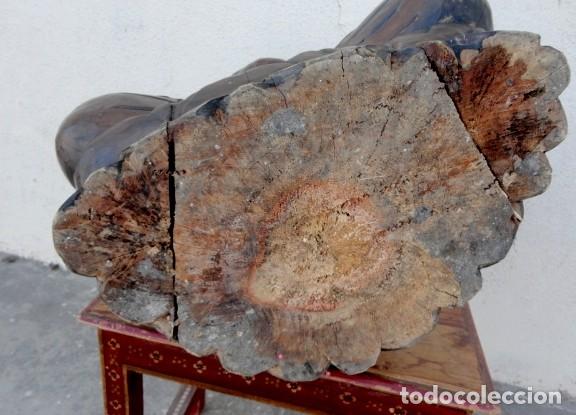 Arte: Buda en madera tallada 82 cms  de alto - Foto 10