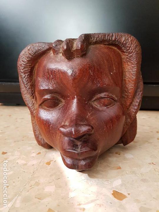 Arte: Talla Cabeza Africana - Foto 4