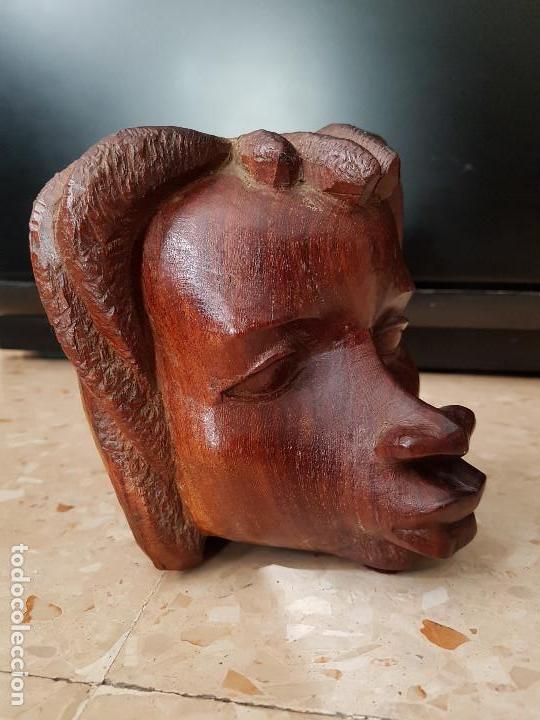 Arte: Talla Cabeza Africana - Foto 6
