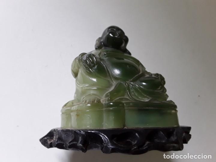 Arte: Buda simil jade sobre peana - Foto 3