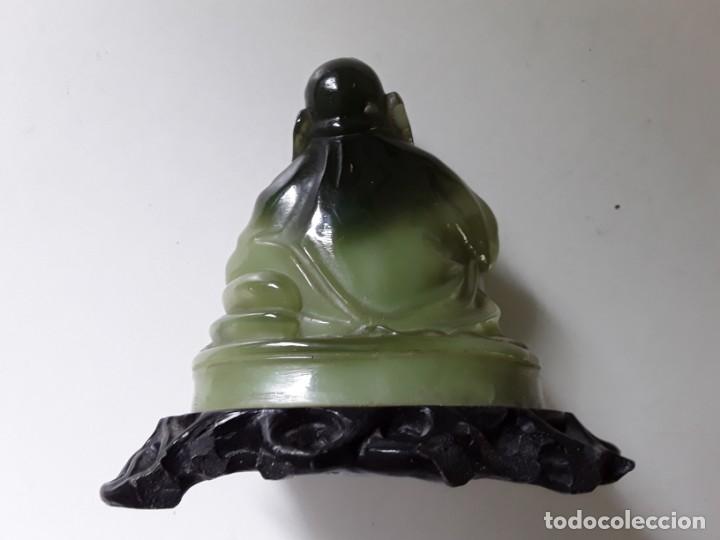 Arte: Buda simil jade sobre peana - Foto 4
