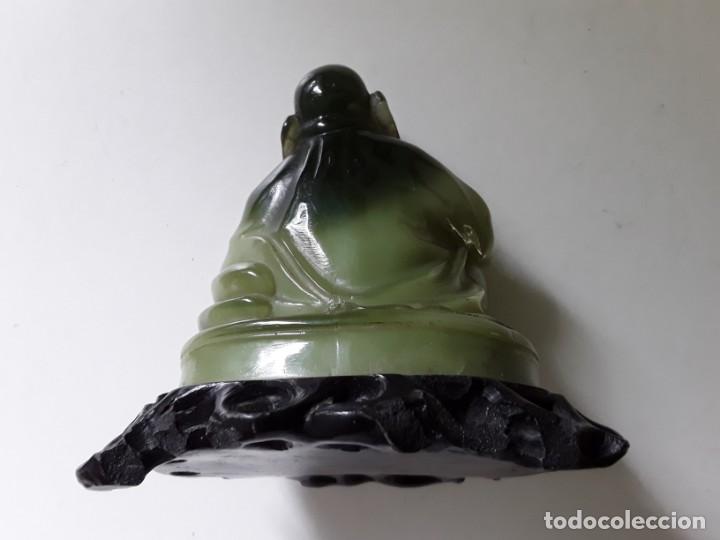 Arte: Buda simil jade sobre peana - Foto 5