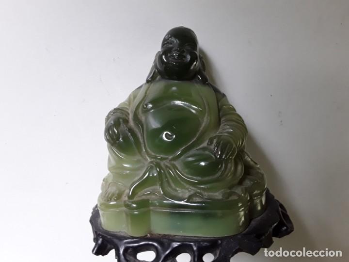 Arte: Buda simil jade sobre peana - Foto 6