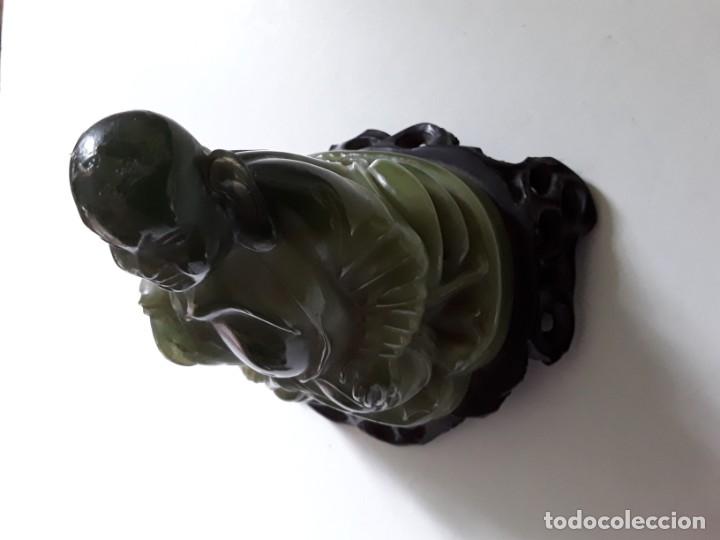 Arte: Buda simil jade sobre peana - Foto 11
