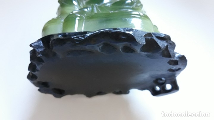 Arte: Buda simil jade sobre peana - Foto 12