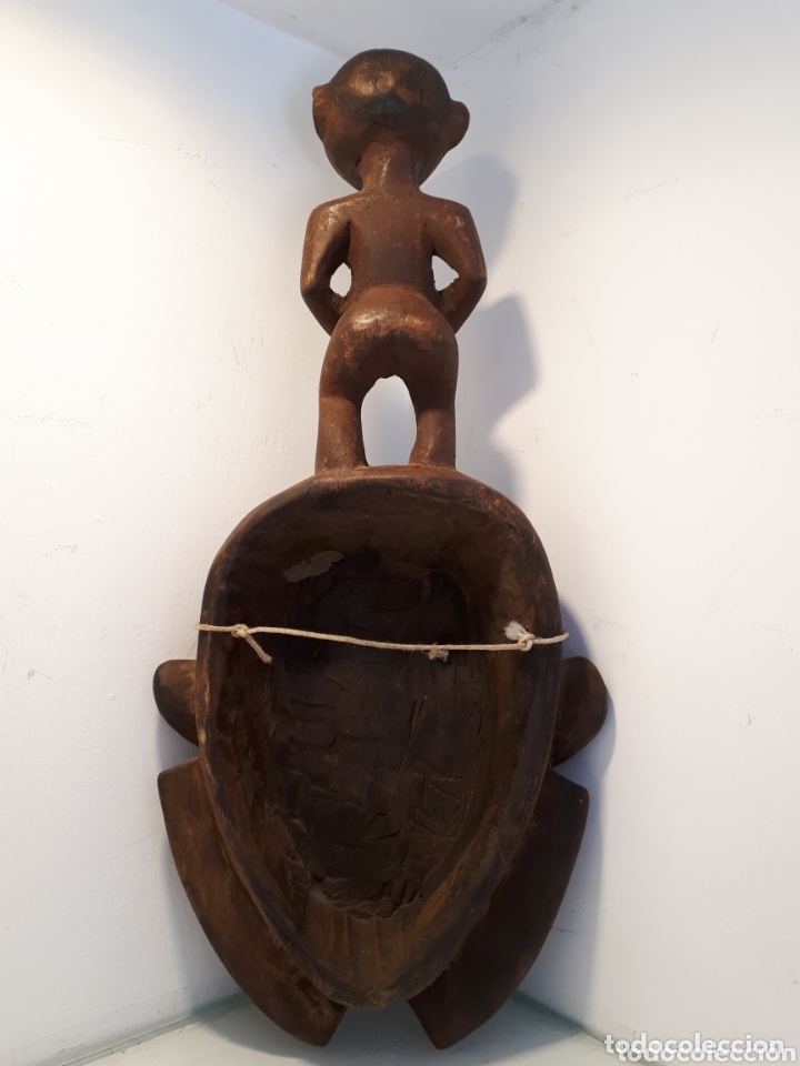 Arte: M&aacute;scara africana madera - Foto 3