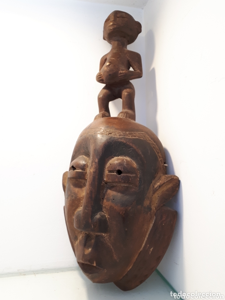 Arte: M&aacute;scara africana madera - Foto 1