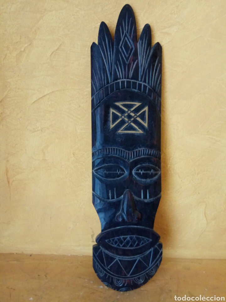 Arte: M&Aacute;SCARA AFRICANA 40 cm aprox - Foto 1