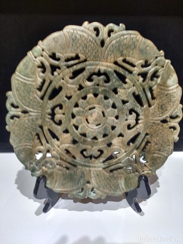 Arte: PLATO GRANDES DIMENSION DE JADE. - Foto 1