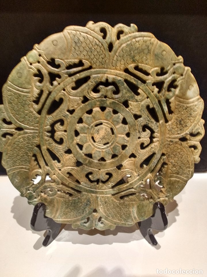 Arte: PLATO GRANDES DIMENSION DE JADE. - Foto 2