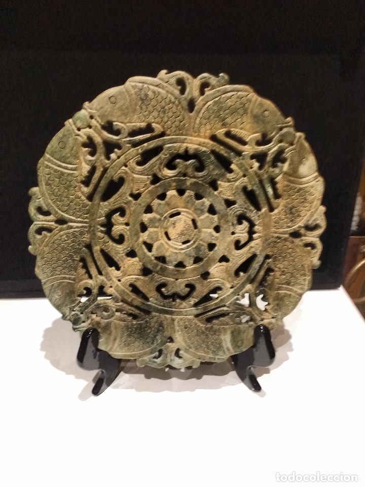 Arte: PLATO GRANDES DIMENSION DE JADE. - Foto 3