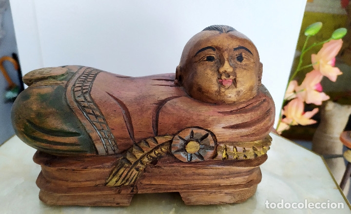 Arte: Figura china de madera - Foto 6