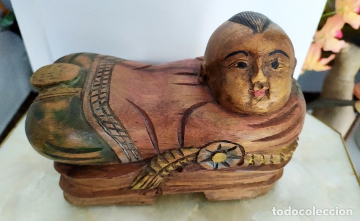 Arte: Figura china de madera - Foto 3